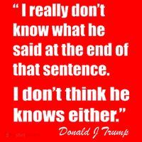 Trump Funny Dont Know What He Said At The End Of That Sentence Polo thumb 2