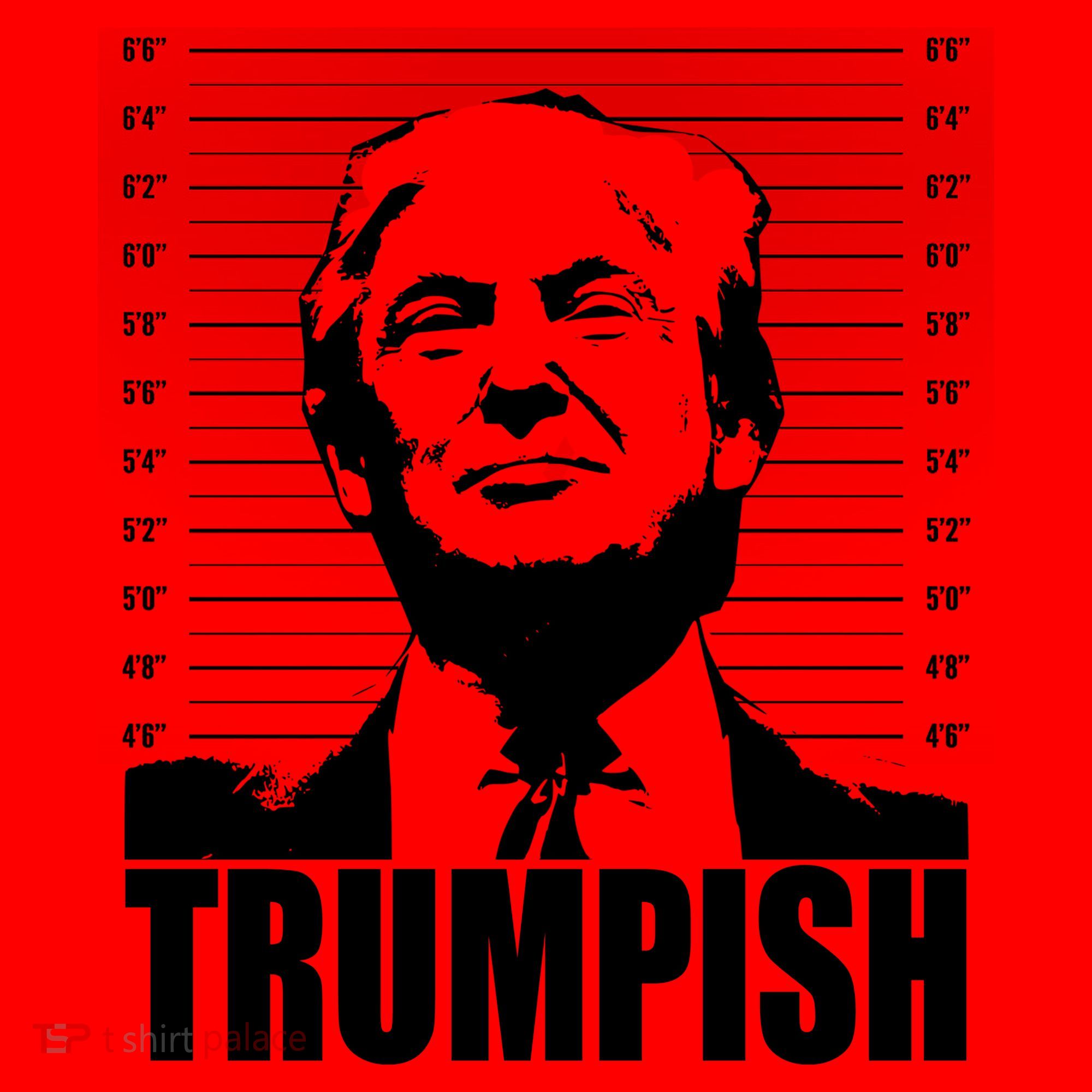 Trumpish Funny Donald Trump Mugshot Santa Hat