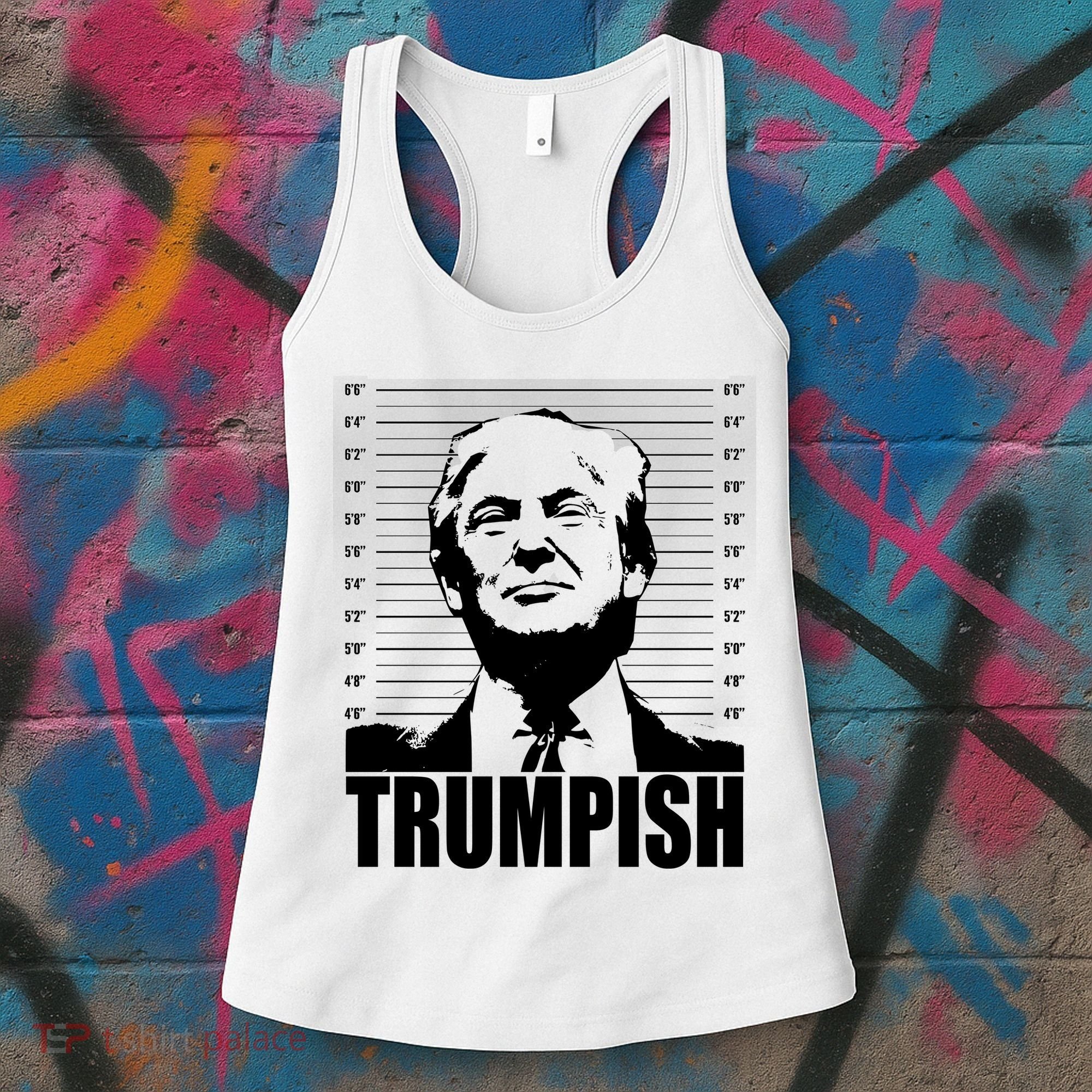 Trumpish Funny Donald Trump Mugshot Women's Tank Top