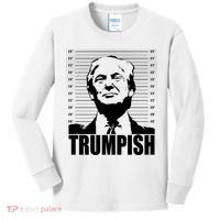 Trumpish Funny Donald Trump Mugshot Kids Long Sleeve Shirt thumb 0