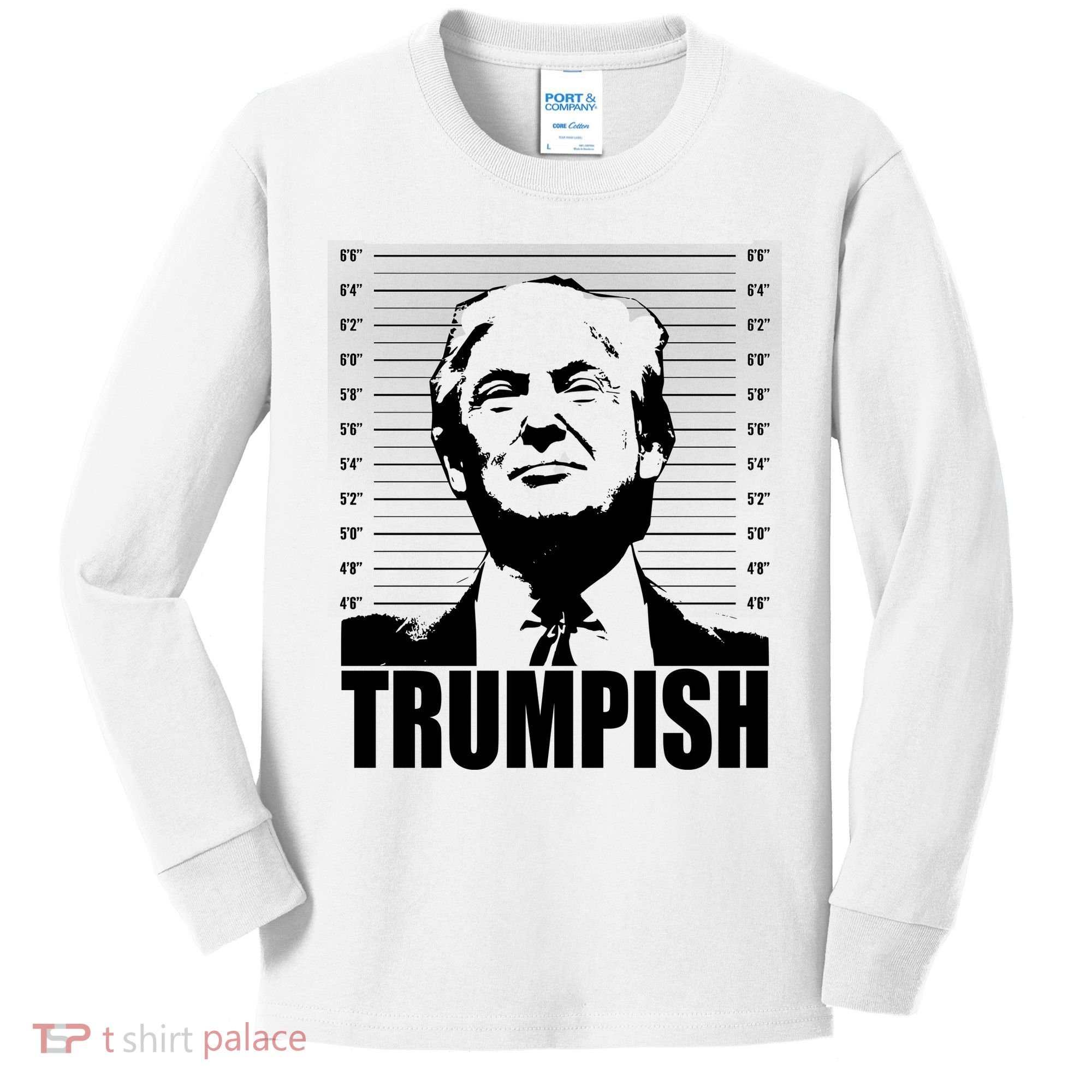 Trumpish Funny Donald Trump Mugshot Kids Long Sleeve Shirt