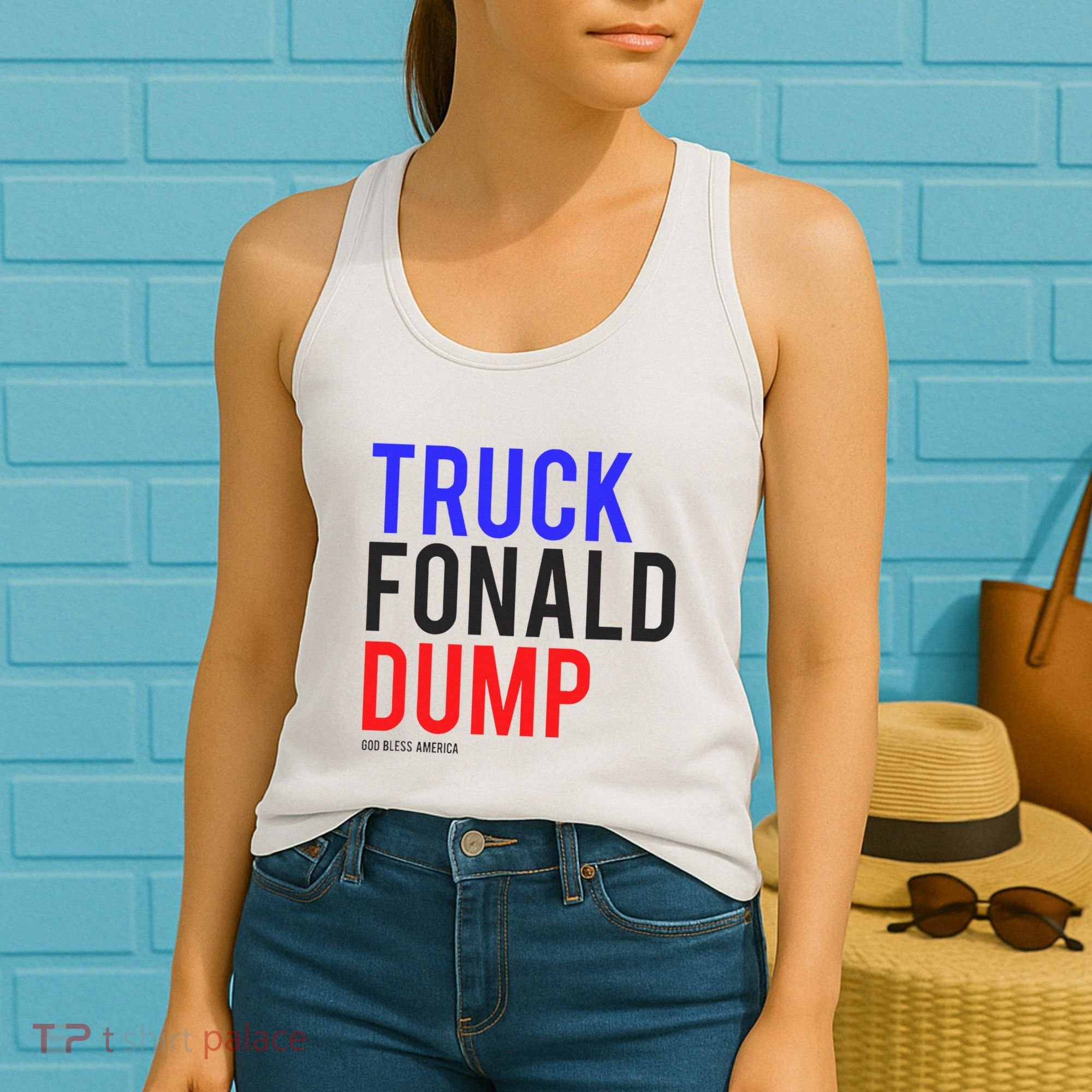 Truck Fonald Dump T Donald Trump Anti Trump Women's Tank Top