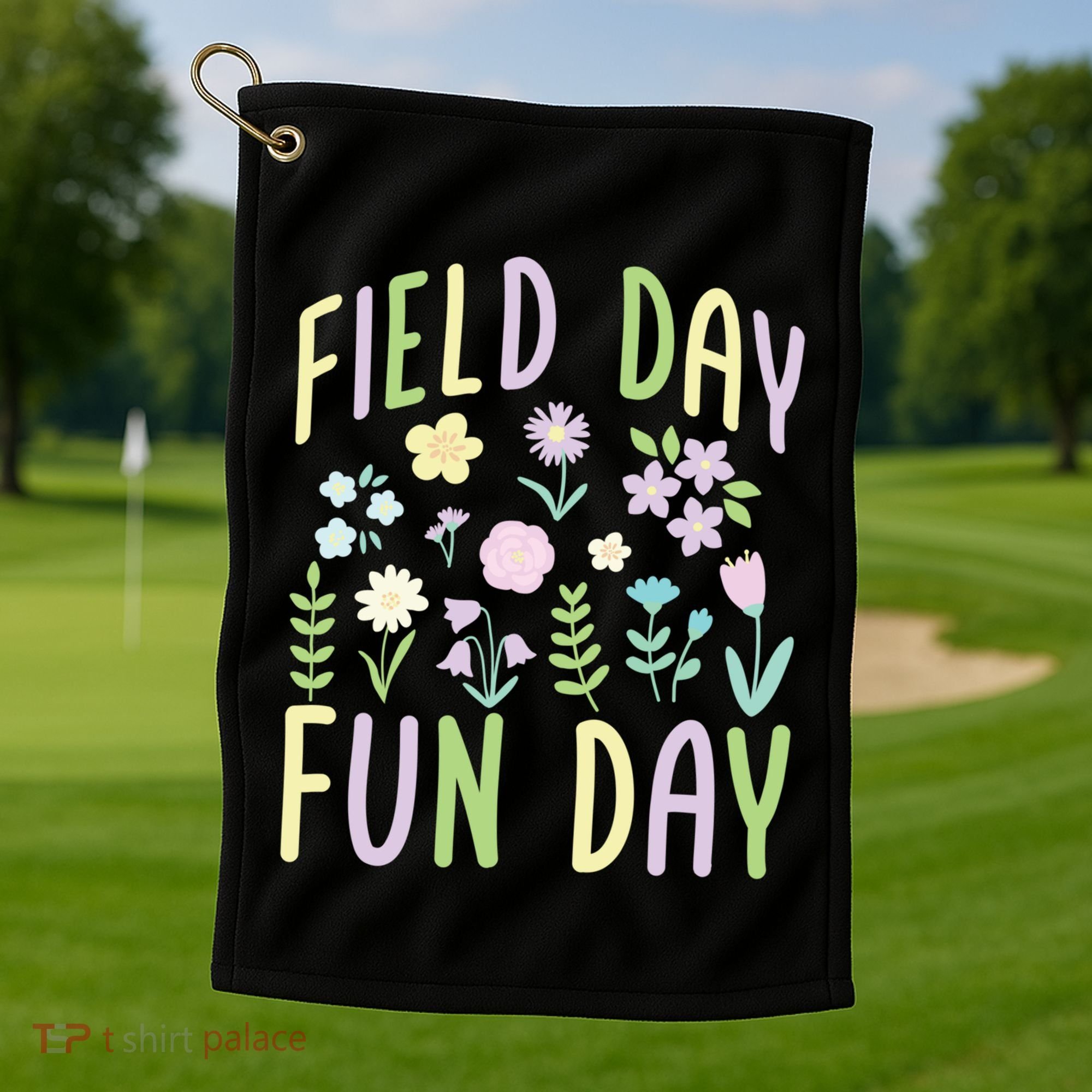 Teacher Field Day Fun Day Gift Golf Towel