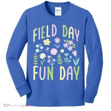 Teacher Field Day Fun Day Gift Kids Long Sleeve Shirt