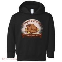 Thanksgiving Family Drama Funny Toddler Hoodie thumb 0