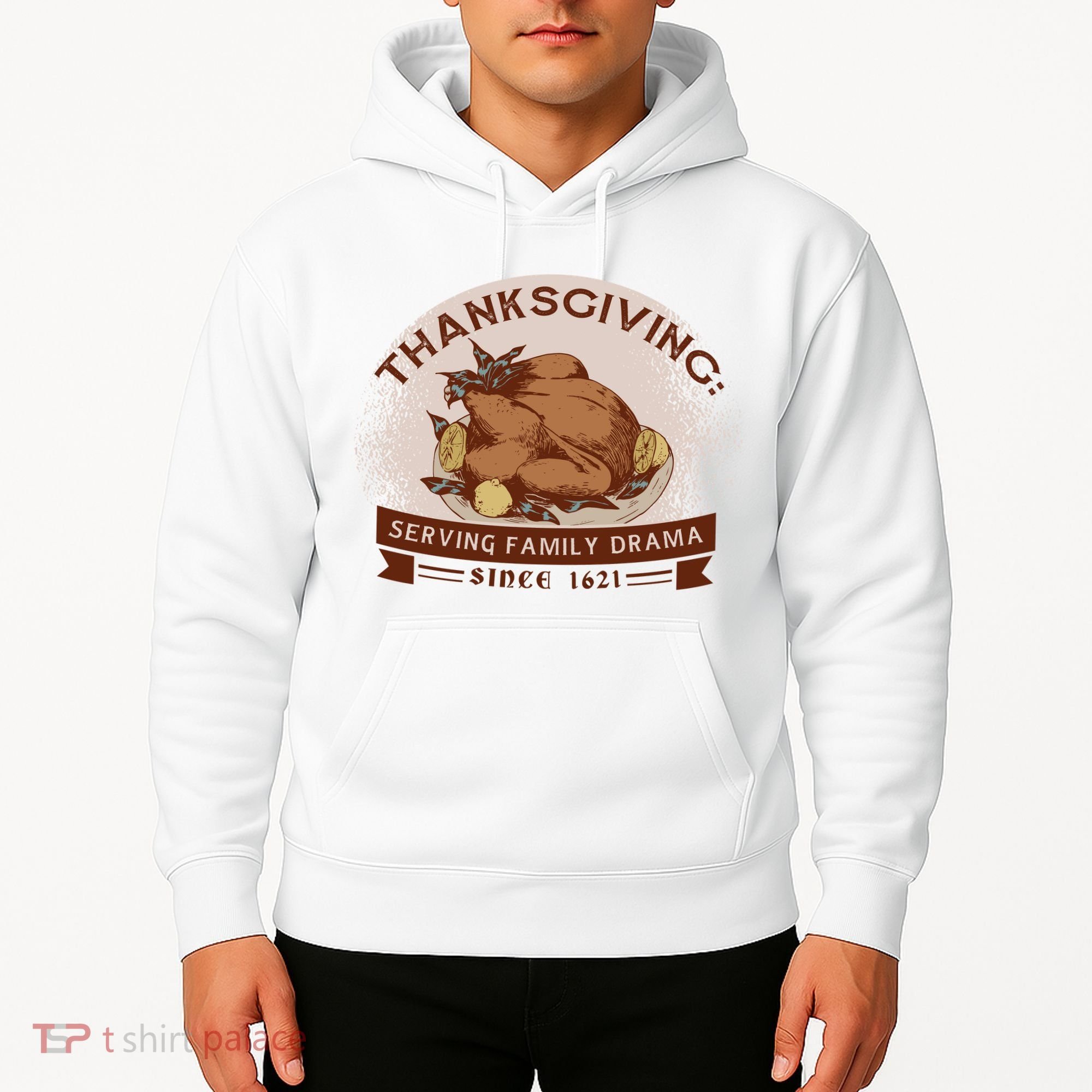 Thanksgiving Family Drama Funny Hoodie