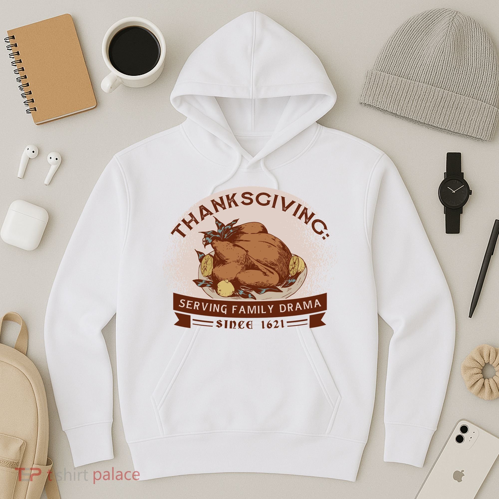 Thanksgiving Family Drama Funny Hoodie