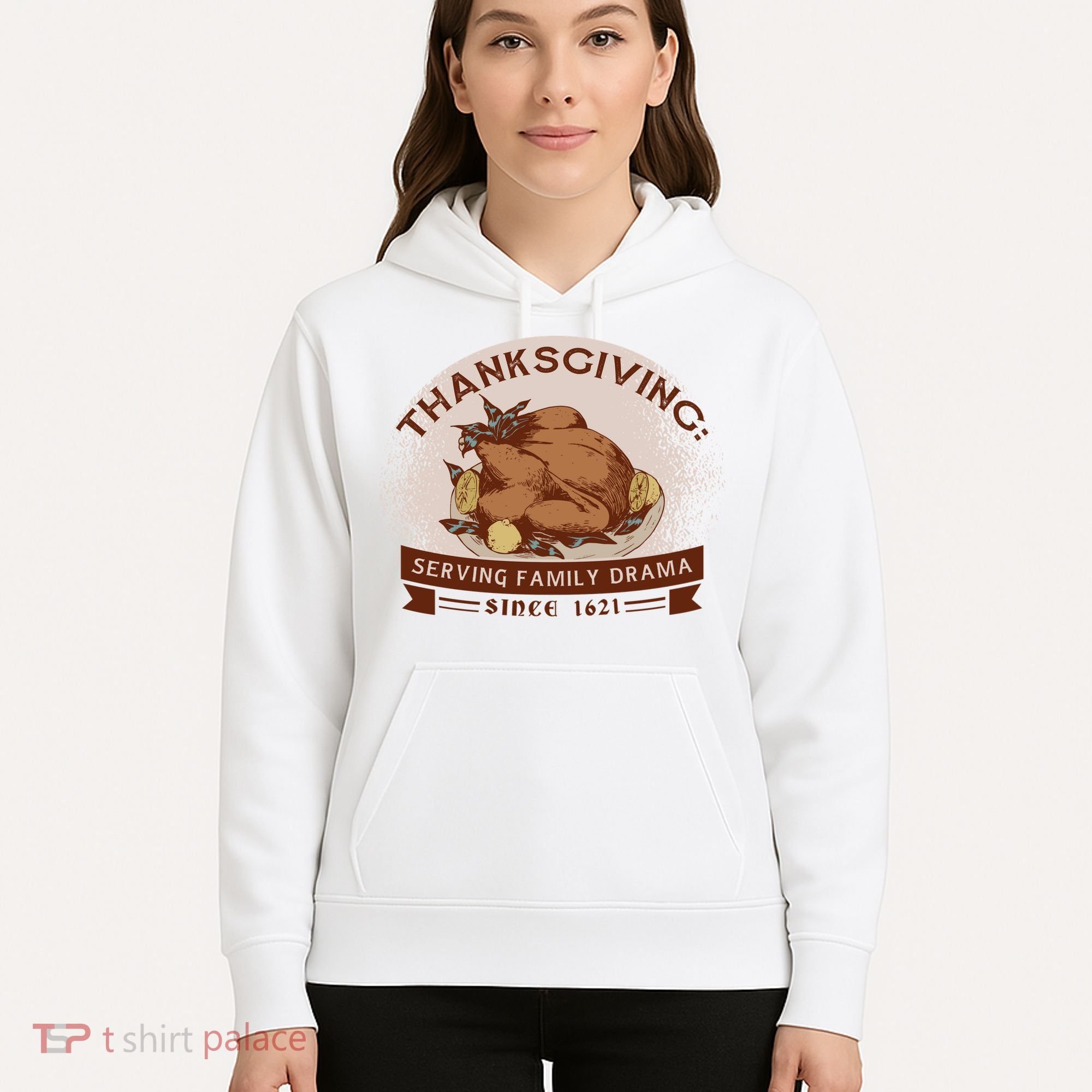 Thanksgiving Family Drama Funny Hoodie