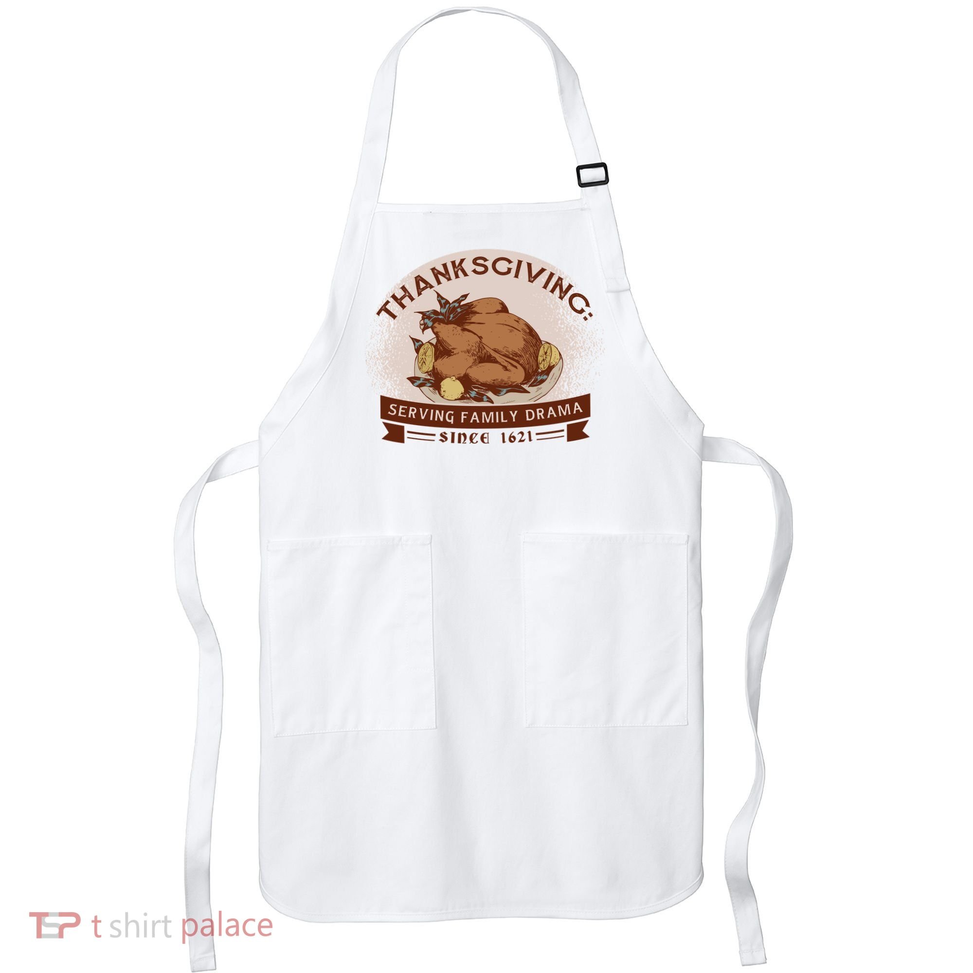 Thanksgiving Family Drama Funny Apron