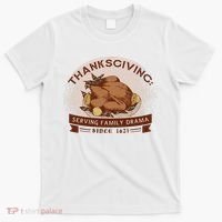 Thanksgiving Family Drama Funny T-Shirt thumb 0