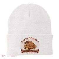 Thanksgiving Family Drama Funny Beanie thumb 0