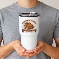 Thanksgiving Family Drama Funny Tumbler thumb 2