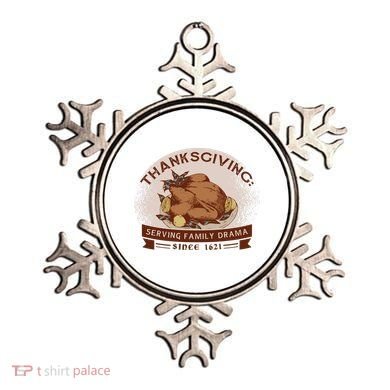 Thanksgiving Family Drama Funny Ornament