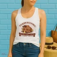 Thanksgiving Family Drama Funny Women's Tank Top thumb 2