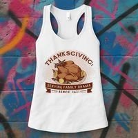 Thanksgiving Family Drama Funny Women's Tank Top thumb 3