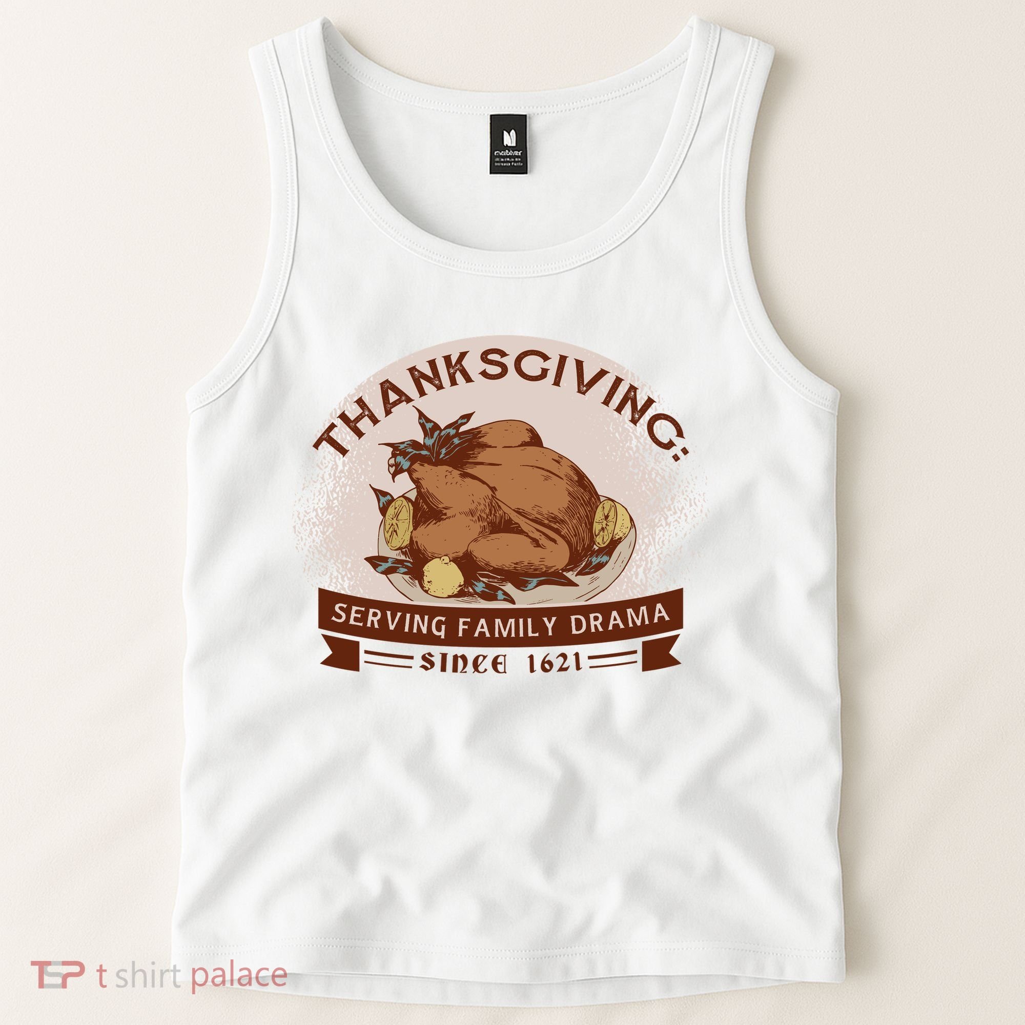Thanksgiving Family Drama Funny Tank Top