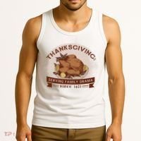 Thanksgiving Family Drama Funny Tank Top thumb 3