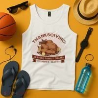 Thanksgiving Family Drama Funny Tank Top thumb 4