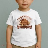 Thanksgiving Family Drama Funny Toddler T-Shirt thumb 2