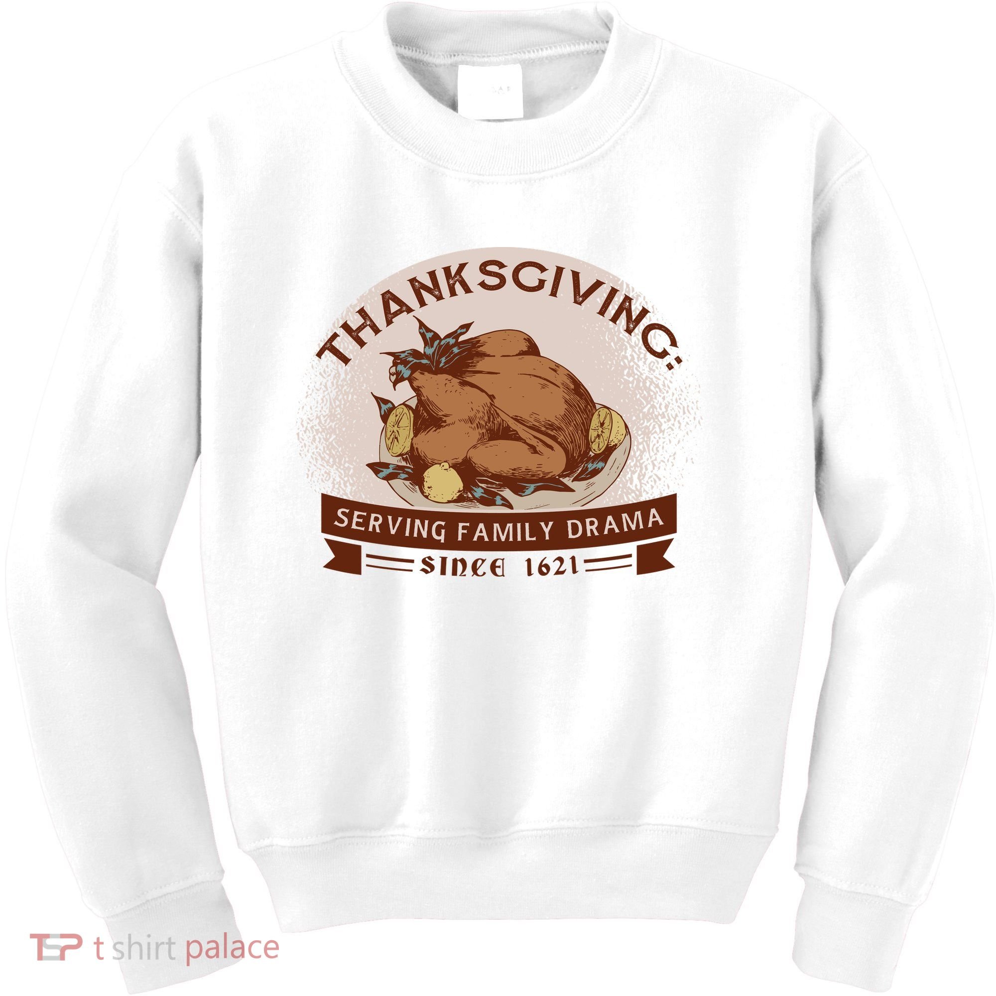 Thanksgiving Family Drama Funny Kids Sweatshirt