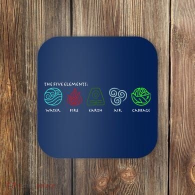 The Five Elements Avatar Coaster
