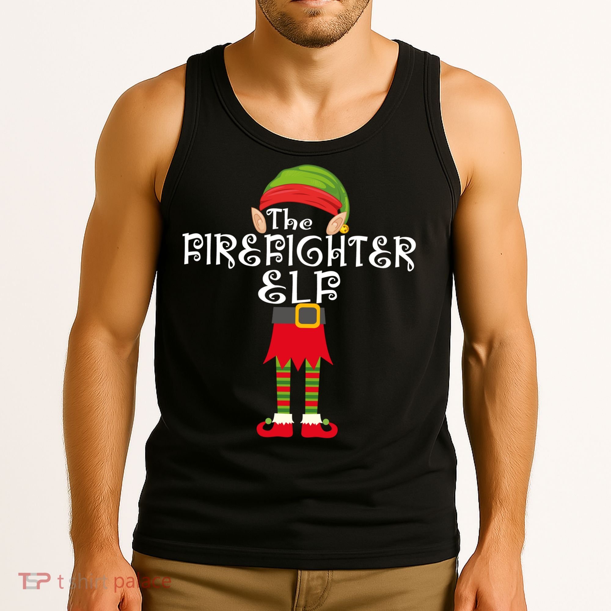 The Firefighter Elf Tank Top