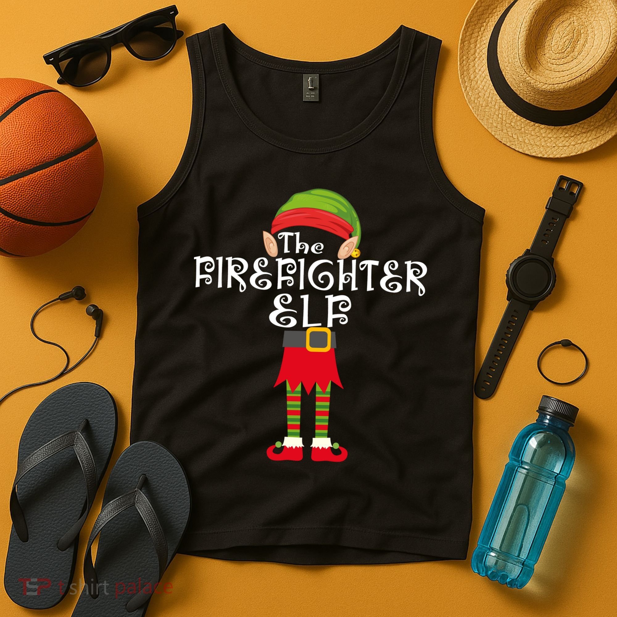 The Firefighter Elf Tank Top