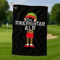The Firefighter Elf Golf Towel thumb 1