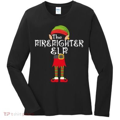 The Firefighter Elf Women's Long Sleeve Shirt