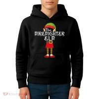 The Firefighter Elf Kids Hoodie thumb 4