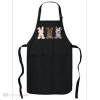 Trio Floral Easter Bunny Cute Apron thumb 0