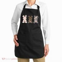 Trio Floral Easter Bunny Cute Apron thumb 2