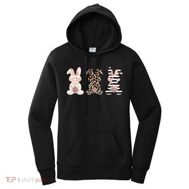 Trio Floral Easter Bunny Cute Women's Hoodie