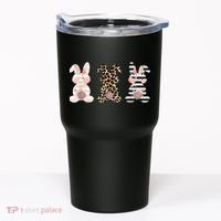 Trio Floral Easter Bunny Cute Tumbler thumb 0