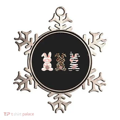 Trio Floral Easter Bunny Cute Ornament