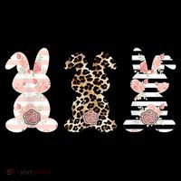 Trio Floral Easter Bunny Cute Baby Bodysuit thumb 2