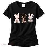 Trio Floral Easter Bunny Cute Women's T-Shirt thumb 0