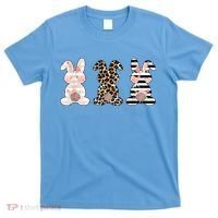 Trio Floral Easter Bunny Cute T-Shirt thumb 0
