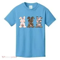 Trio Floral Easter Bunny Cute Kids T-Shirt thumb 0