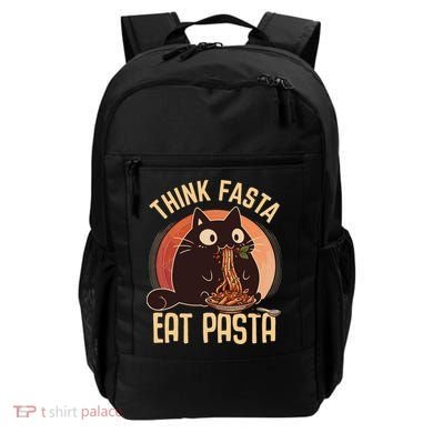 Think Fasta Eat Pasta Cat Backpack