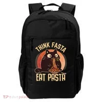 Think Fasta Eat Pasta Cat Backpack thumb 0