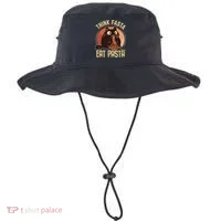 Think Fasta Eat Pasta Cat Bucket Hat thumb 0