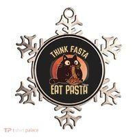 Think Fasta Eat Pasta Cat Ornament thumb 0