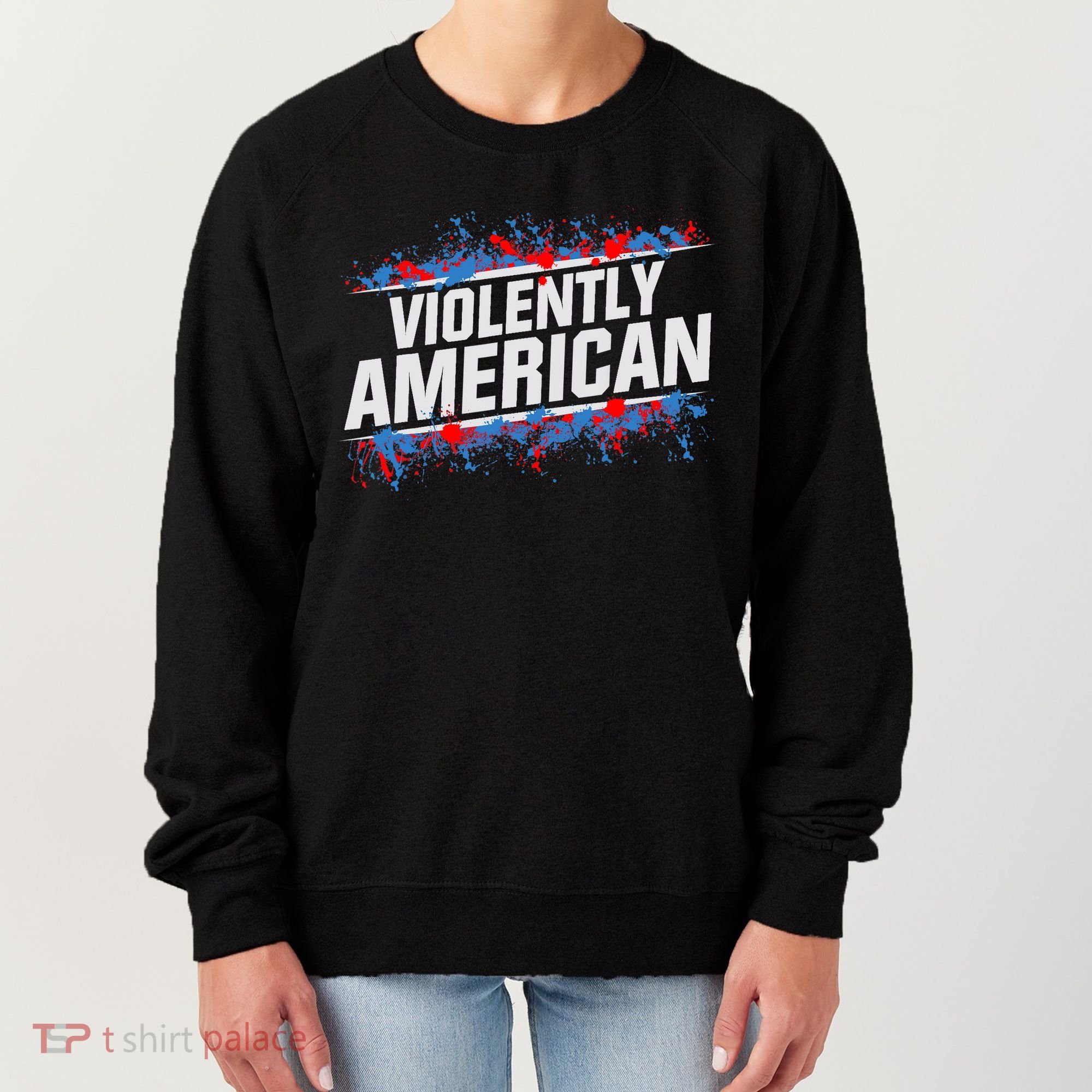 The Fat Electrician Violently American Women's Sweatshirt
