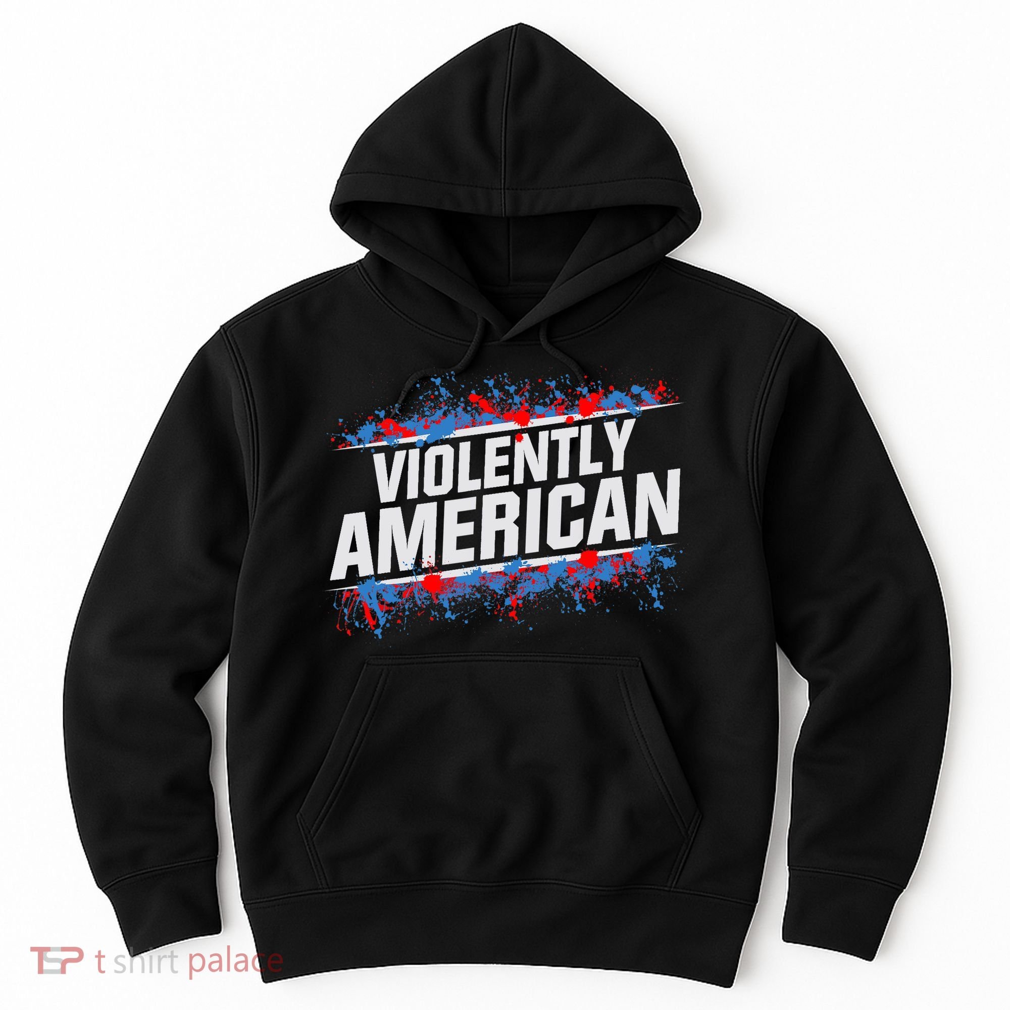 The Fat Electrician Violently American Hoodie