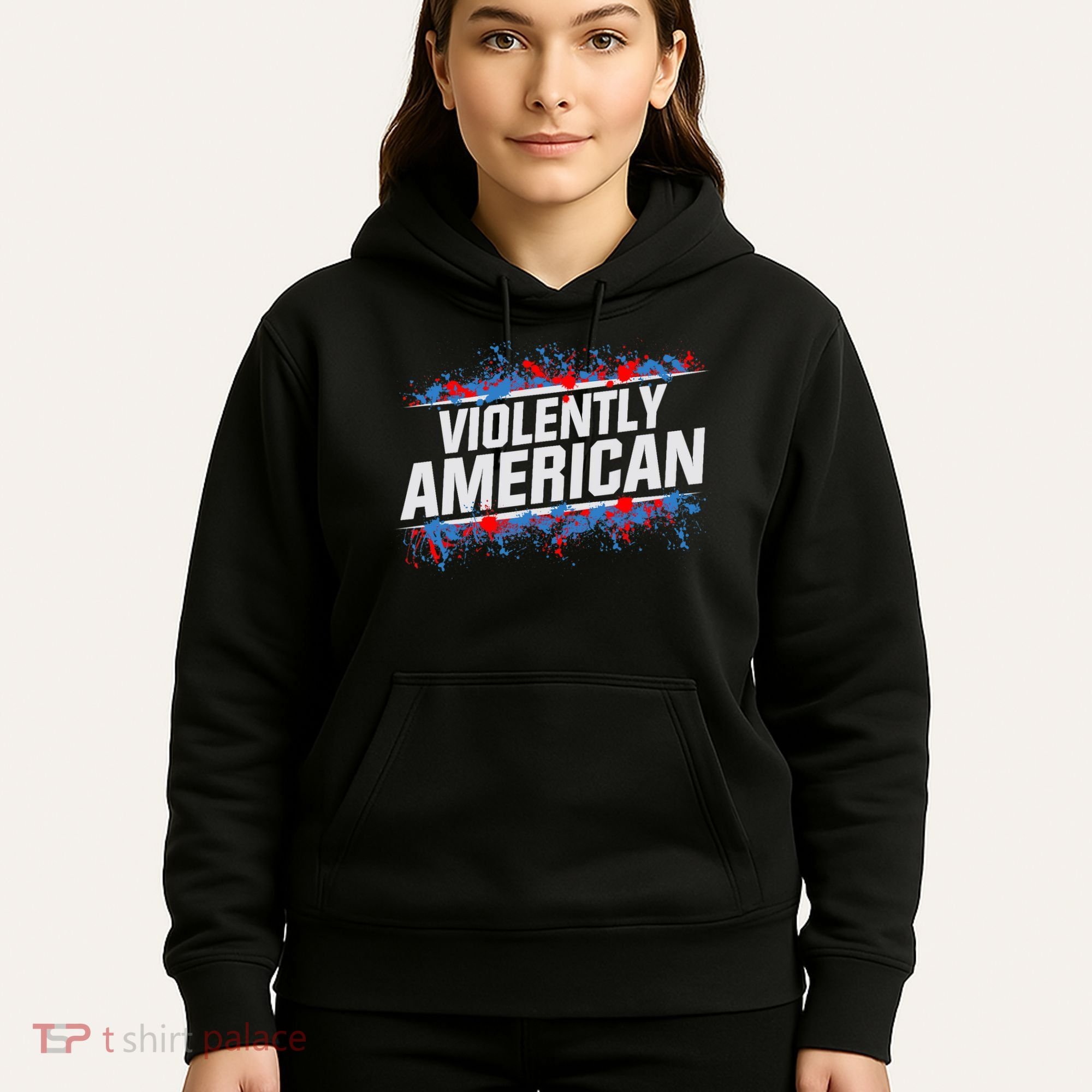 The Fat Electrician Violently American Hoodie
