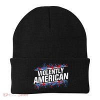 The Fat Electrician Violently American Beanie thumb 0