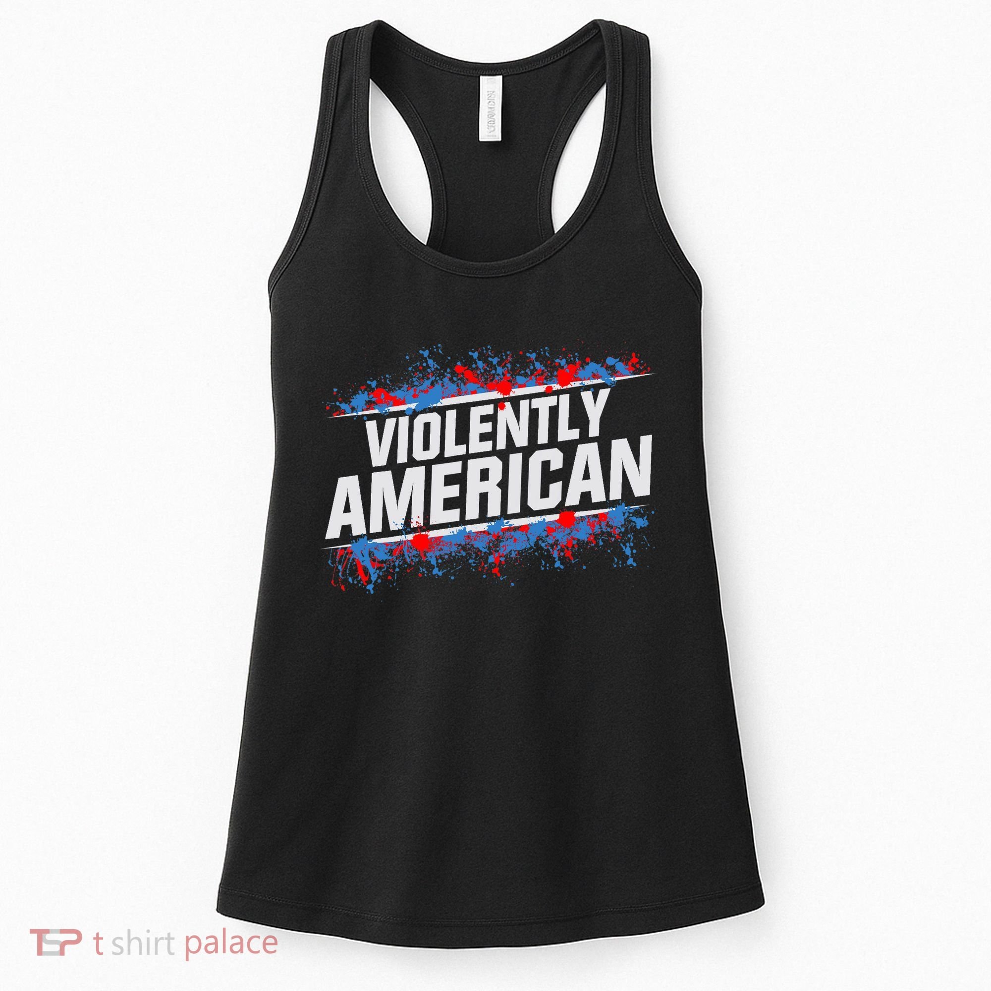 The Fat Electrician Violently American Women's Tank Top