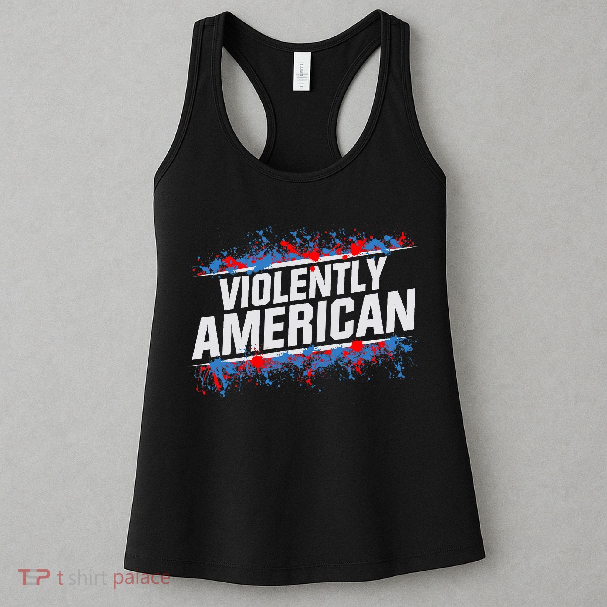 The Fat Electrician Violently American Women's Tank Top