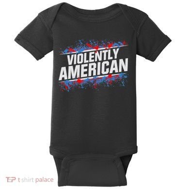 The Fat Electrician Violently American Baby Bodysuit